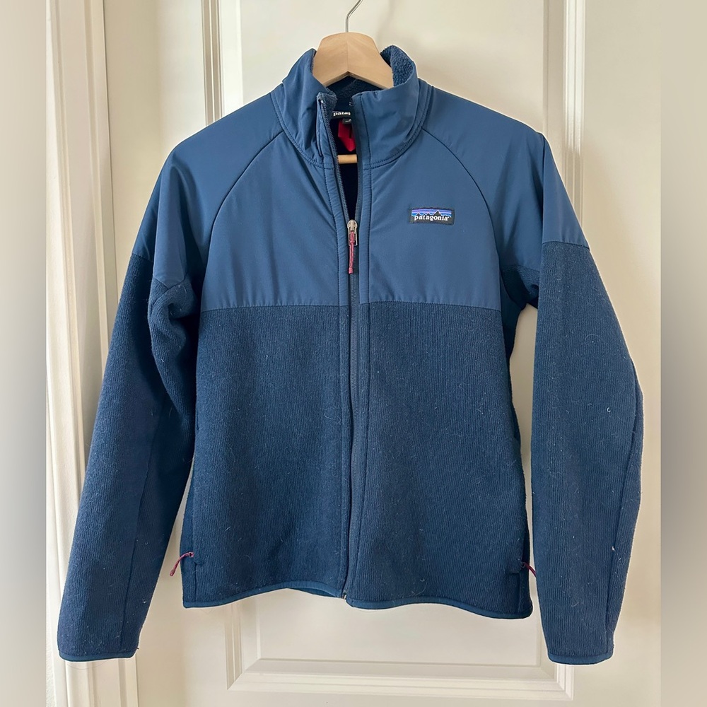 Patagonia better sweater navy jacket, two textured - Women’s Size Small (S)
